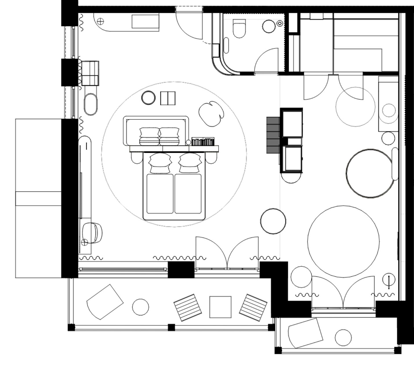 Example floor plan suite